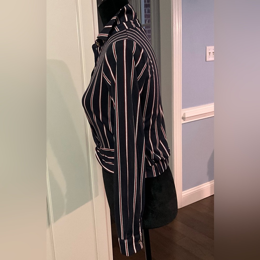 EUC Striped Crop Top Polly & Esther Long-Sleeve Cute - Picture 5 of 5